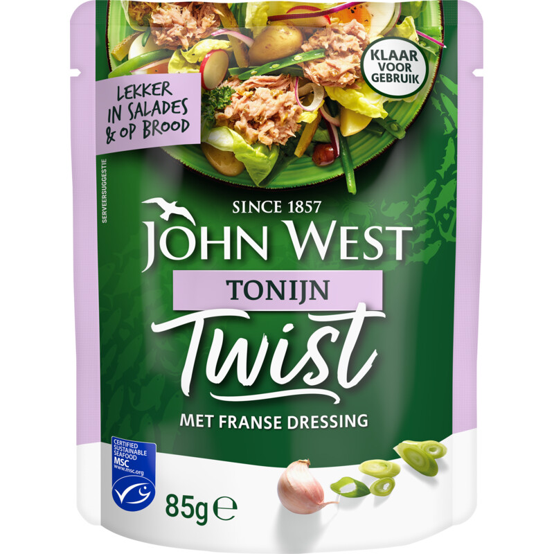 Een afbeelding van John West Twist tonijn met Franse dressing