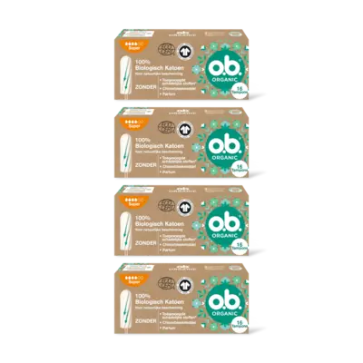 pdp-image-o.b. Organic cotton tampons super 4-pack