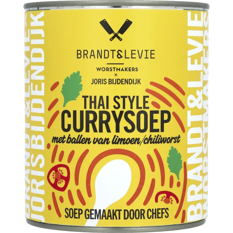 Thai style currysoep met ballen