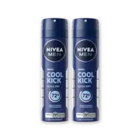 NIVEA Men cool kick anti transpirant spray 2pk