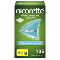 Nicorette Menthol mint 4mg kauwgom nicotine