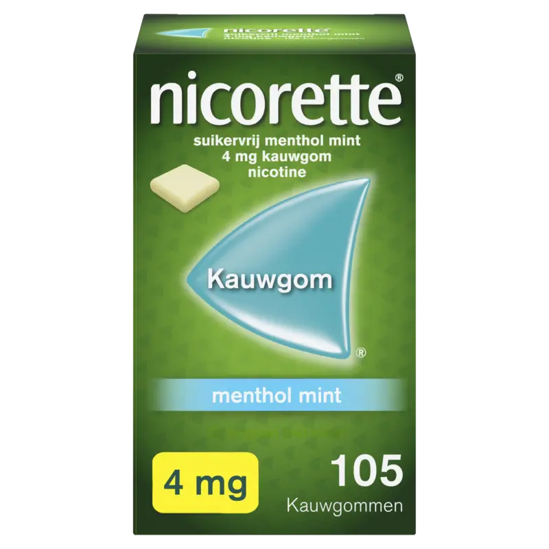 Nicorette Menthol mint 4mg kauwgom nicotine