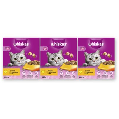 pdp-image-Whiskas 7+ Brokken met kip 3-pack