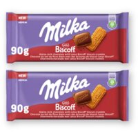 Milka Chocoladereep lotus biscoff 2-pack