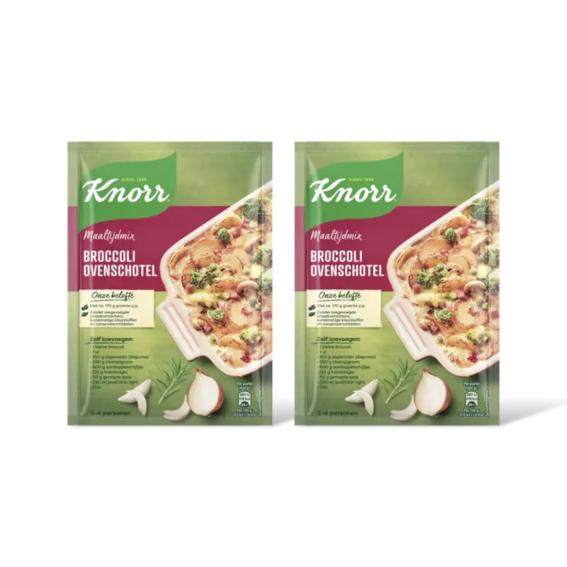 Knorr Maaltijdmix broccoli ovenschotel 2-pack