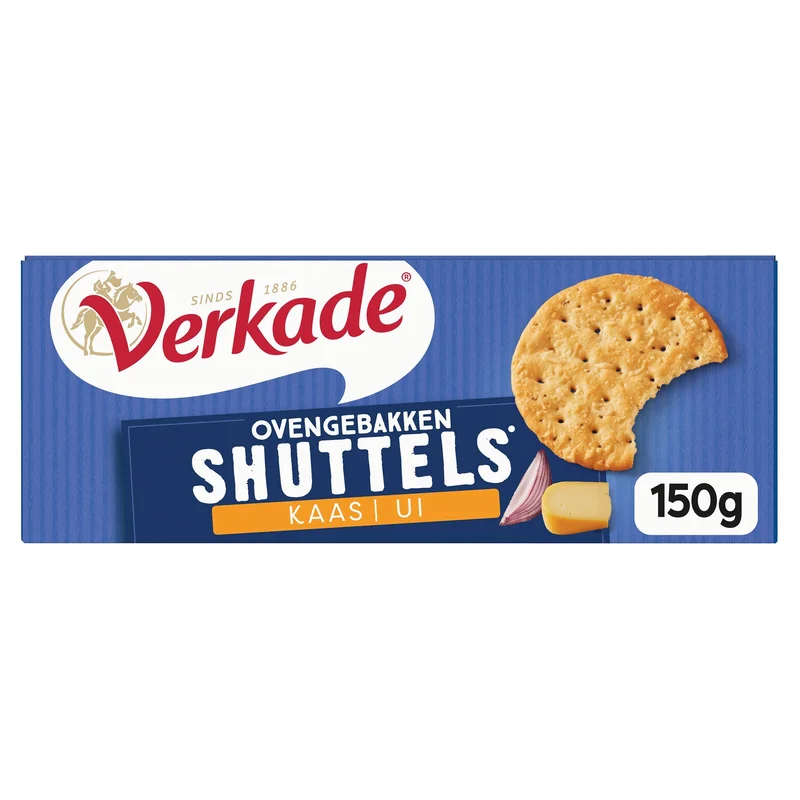 Verkade Ovengebakken shuttles kaas & ui