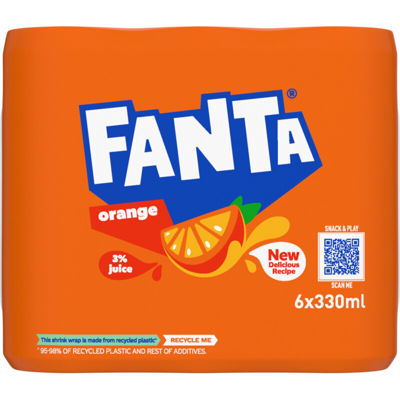 Een afbeelding van Fanta Orange 6-pack bel