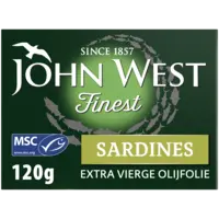 John West Sardines extra vierge olijfolie