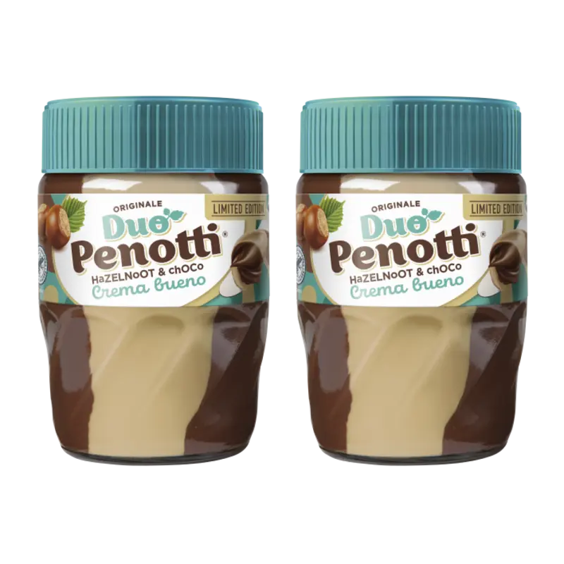 Duo Penotti Hazelnoot choco crema bueno 2-pack
