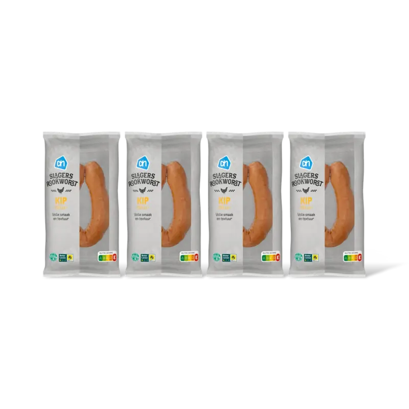 AH Slagersrookworst kip 4-pack