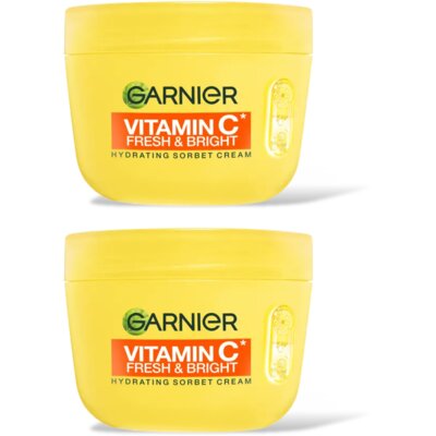 pdp-image-Garnier Vit c fresh/bright sorbet cream 2pk