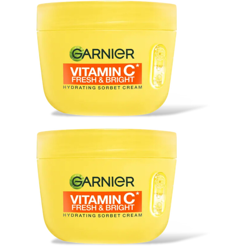 Garnier Vit c fresh/bright sorbet cream 2pk