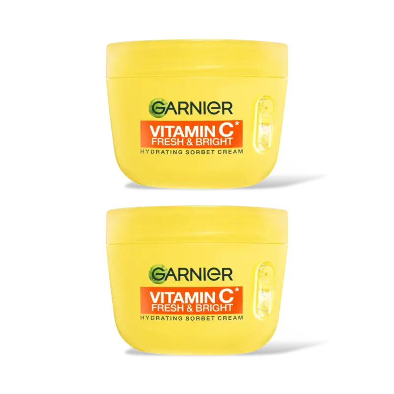 Garnier Vit c fresh/bright sorbet cream 2pk