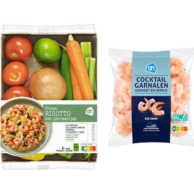AH Frisse risotto met garnaal verspakket bestellen | Albert Heijn