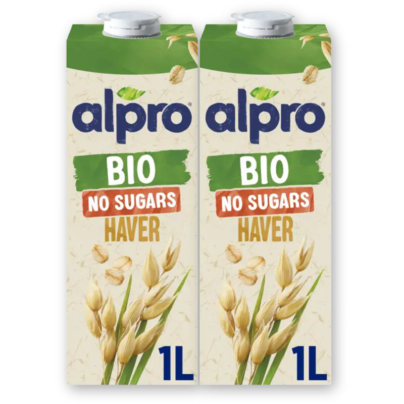 Alpro Bio haver no sugars 2-pack