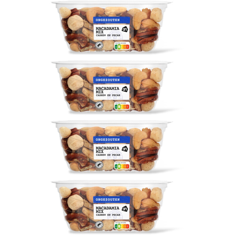 AH Macadamiamix ongezouten 4-pack