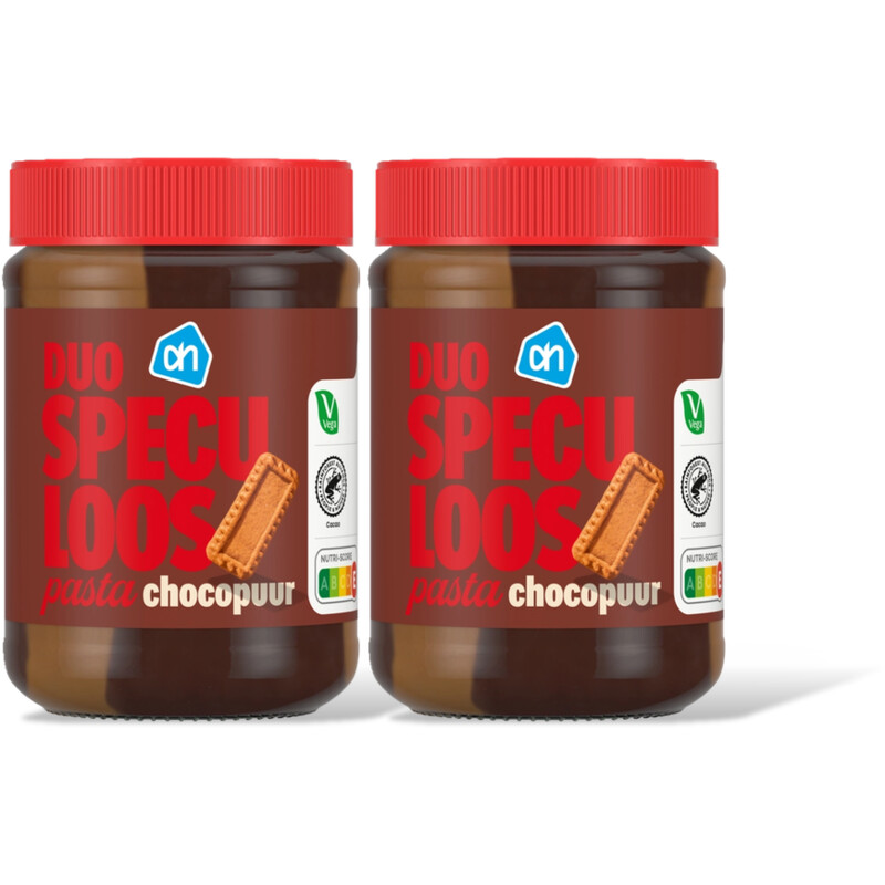 AH Duo speculoos pasta chocopuur 2-pack