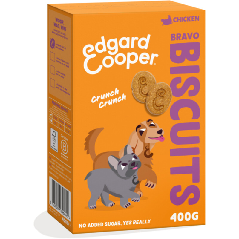 Een afbeelding van Edgard & Cooper Bravo hondenkoekjes kip