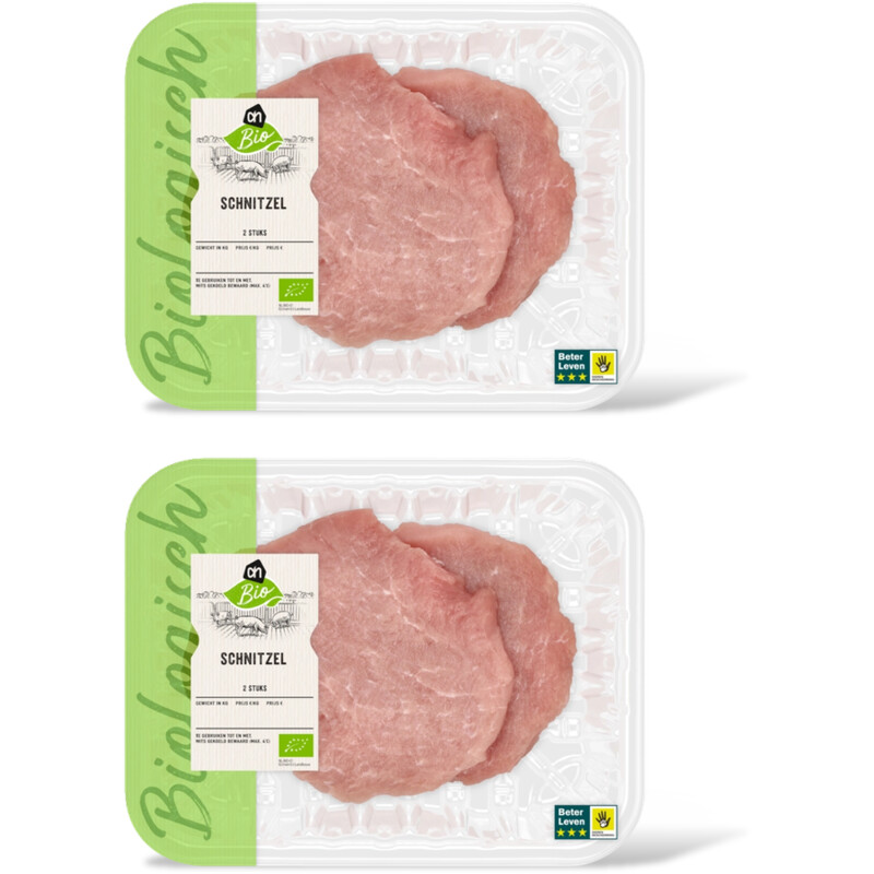 AH Biologisch Varkensschnitzel 2-pack