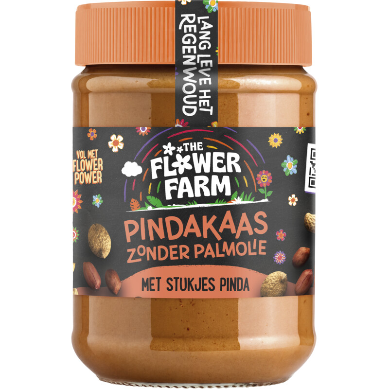 Een afbeelding van Flower Farm Pindakaas zonder palmolie