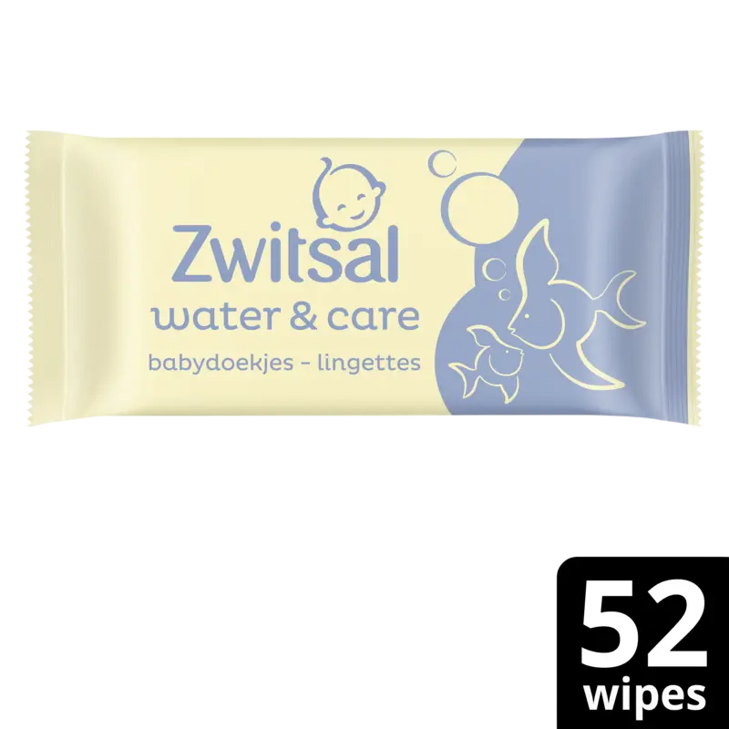 Billendoekjes Water & Care 52 Stuks