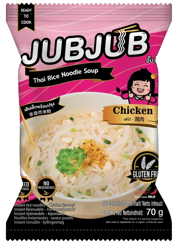 JubJub Instant rijstnoedel kip glutenvrij