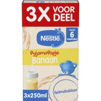 Een afbeelding van Nestlé Pyjamapapje banaan 6m+ 3x voordeel