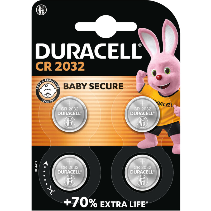 Duracell 2032 Lithium-knoopcelbatterijen CR2032