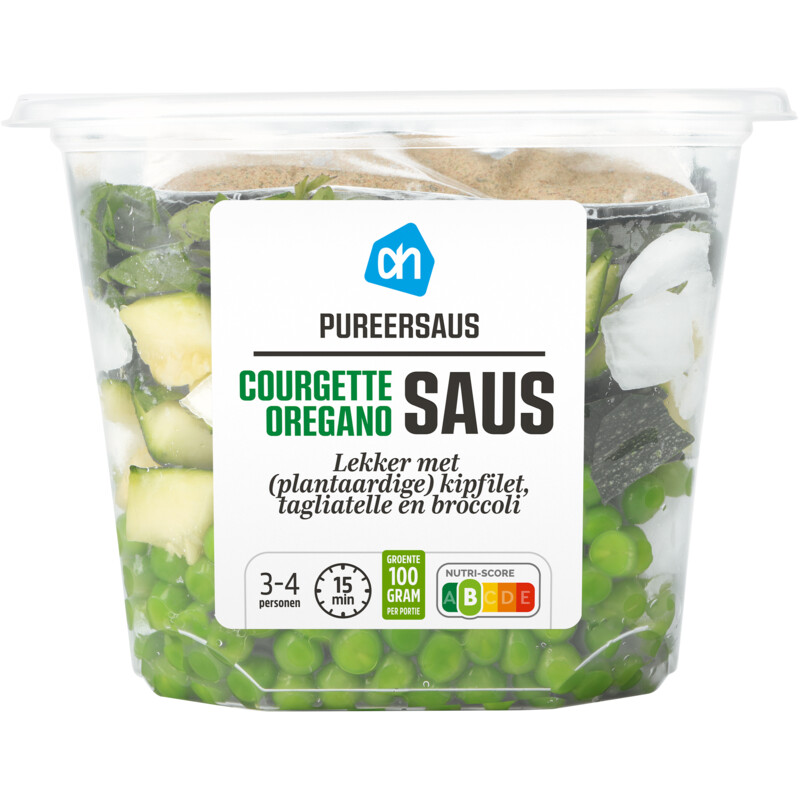 Een afbeelding van AH Pureersaus courgette oregano