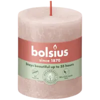 Bolsius Rustieke kaars 8cm misty pink