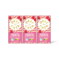 Delicata Reep wit chocola framboos cheesecake 3pk