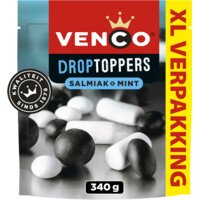 Een afbeelding van Venco Droptoppers salmiak & mint voordeelpak