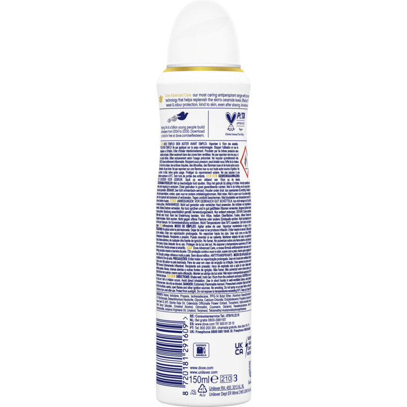 Een afbeelding van Dove Invisible dry deodorant spray
