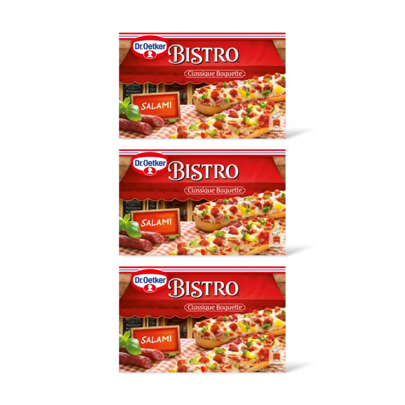 Dr. Oetker Bistro baguette salami 3-pack