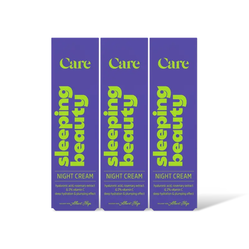 Care sleeping beauty night cream 3-pack