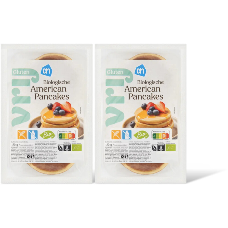 AH Glutenvrij Biologisch American pancakes 2-pack