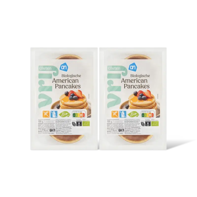 AH Glutenvrij Biologisch American pancakes 2-pack