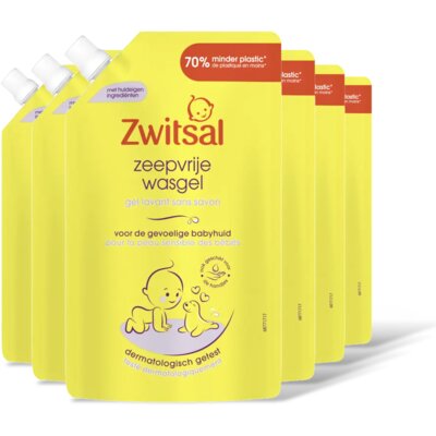 pdp-image-Zwitsal Baby zeepvrije wasgel navulpak 6-pack