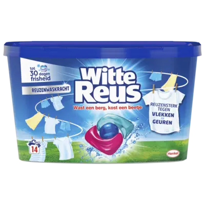 pdp-image-Witte Reus White 3+1 power wasmiddel capsules wit