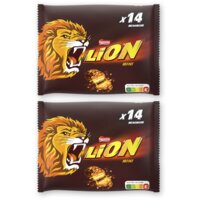 Lion Mini melkchocolade uitdeelzak 2-pack