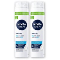 NIVEA Men sensitive scheergel 2-pack
