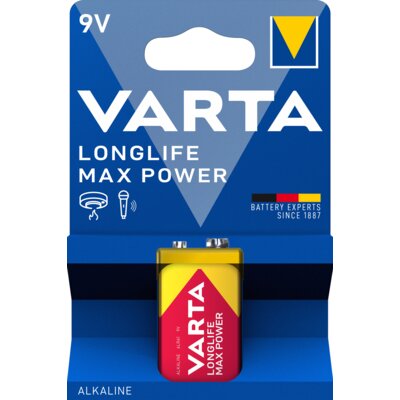 pdp-image-Varta Longlife max power 9V alkaline batterij