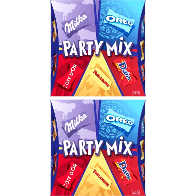 Een afbeelding van Milka Party Mix pralines 2-pack