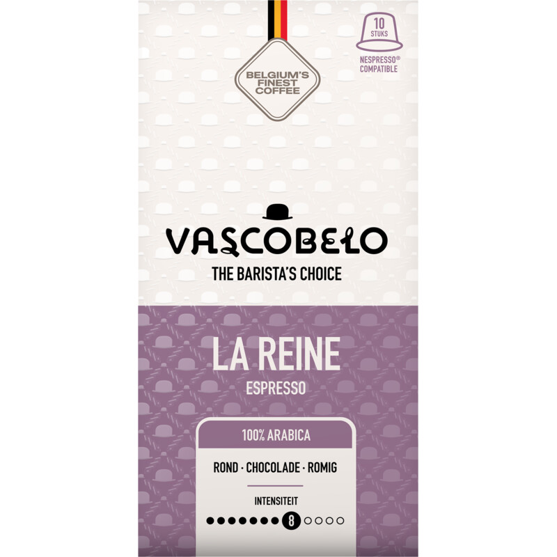 Een afbeelding van Vascobelo La reine espresso capsules