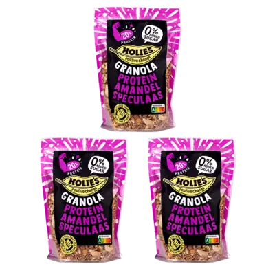 pdp-image-Holie's Granola protein amandel speculaas 3-pack