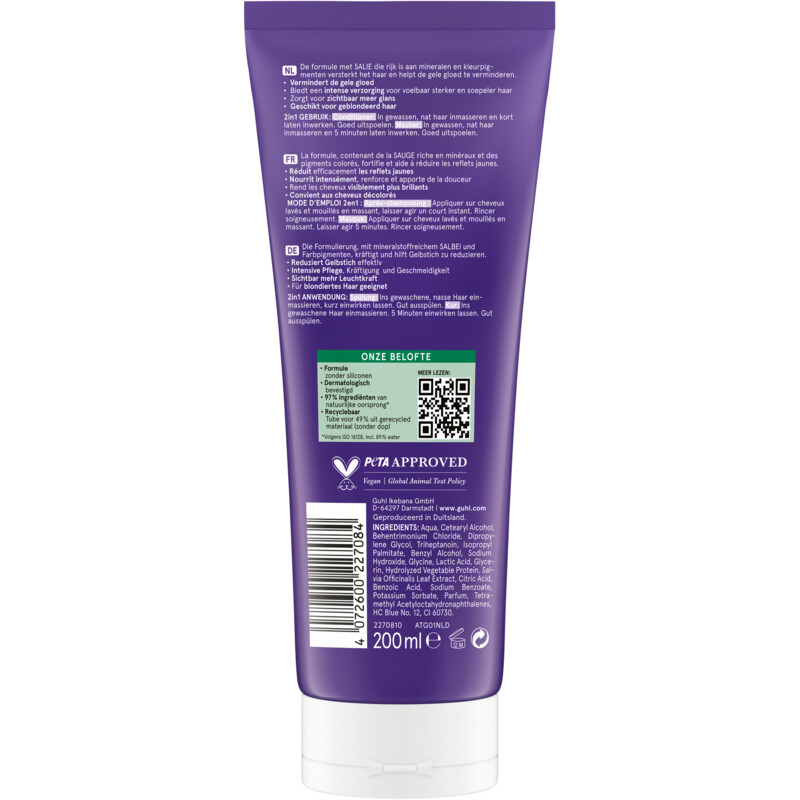 Een afbeelding van Guhl Zilverglans en verzorging 2in1 masker