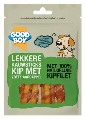 pdp-image-Good boy Lekkere kauwsticks kip + zoete aardappel