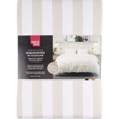 pdp-image-Tutti Mistral Home Dekbedovertrek beige streep 240x200cm