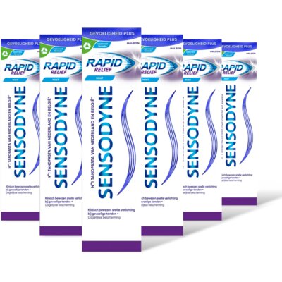 pdp-image-Sensodyne Rapid relief dagelijkse tandpasta 6-pack