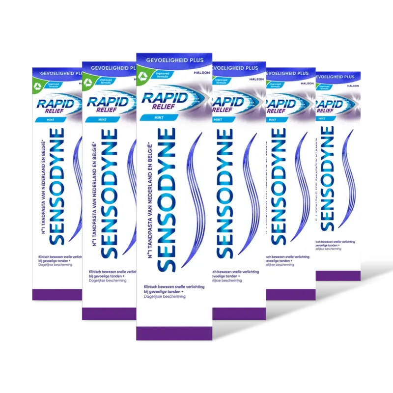 Sensodyne Rapid relief dagelijkse tandpasta 6-pack